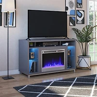 Lumina Fireplace TV Stand for TVs up to 48", Graphite Gray