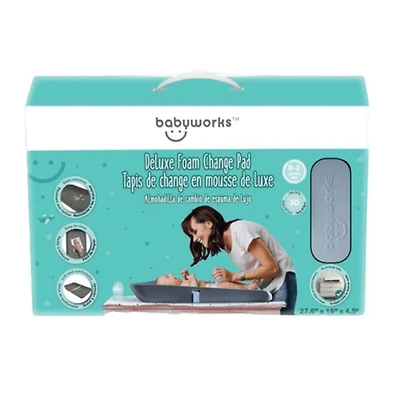 Matelas à langer en mousse de luxe babyworks™ Parfait pour les nouveau-nés et plus!