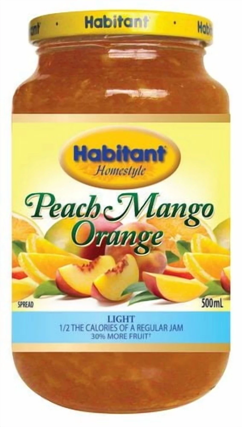Habitant Légère Pêche Mangue Orange Tartinade