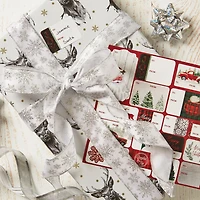 Étiquettes-cadeaux Peel 'N Stick à Thème Traditionnel des Fêtes, Étiquettes de Noël Autocollantes, Paillettes Irisées Embellies, 36 Unités
