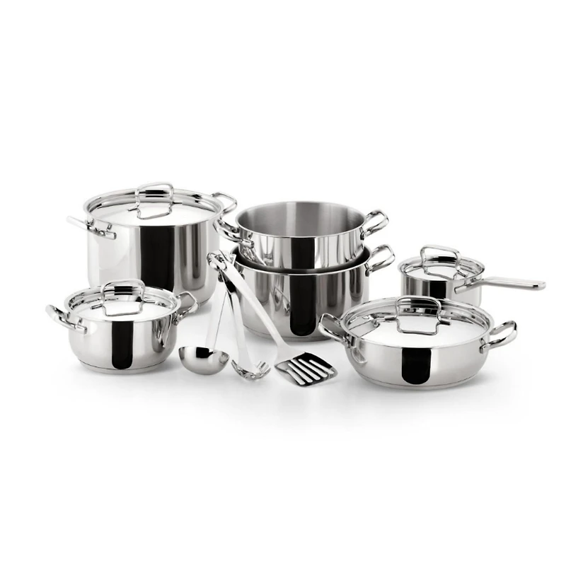 Lagostina Sfiziosa acier inoxydable Batterie de cuisine Cookware, 13 pièces, compatible avec l'induction