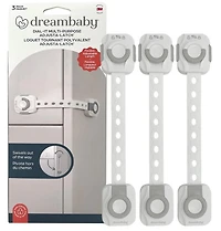 Loquet à sangle Dreambaby® Dial-It Adapta™ - paquet de 3 Sangles de sécurité super résistantes !