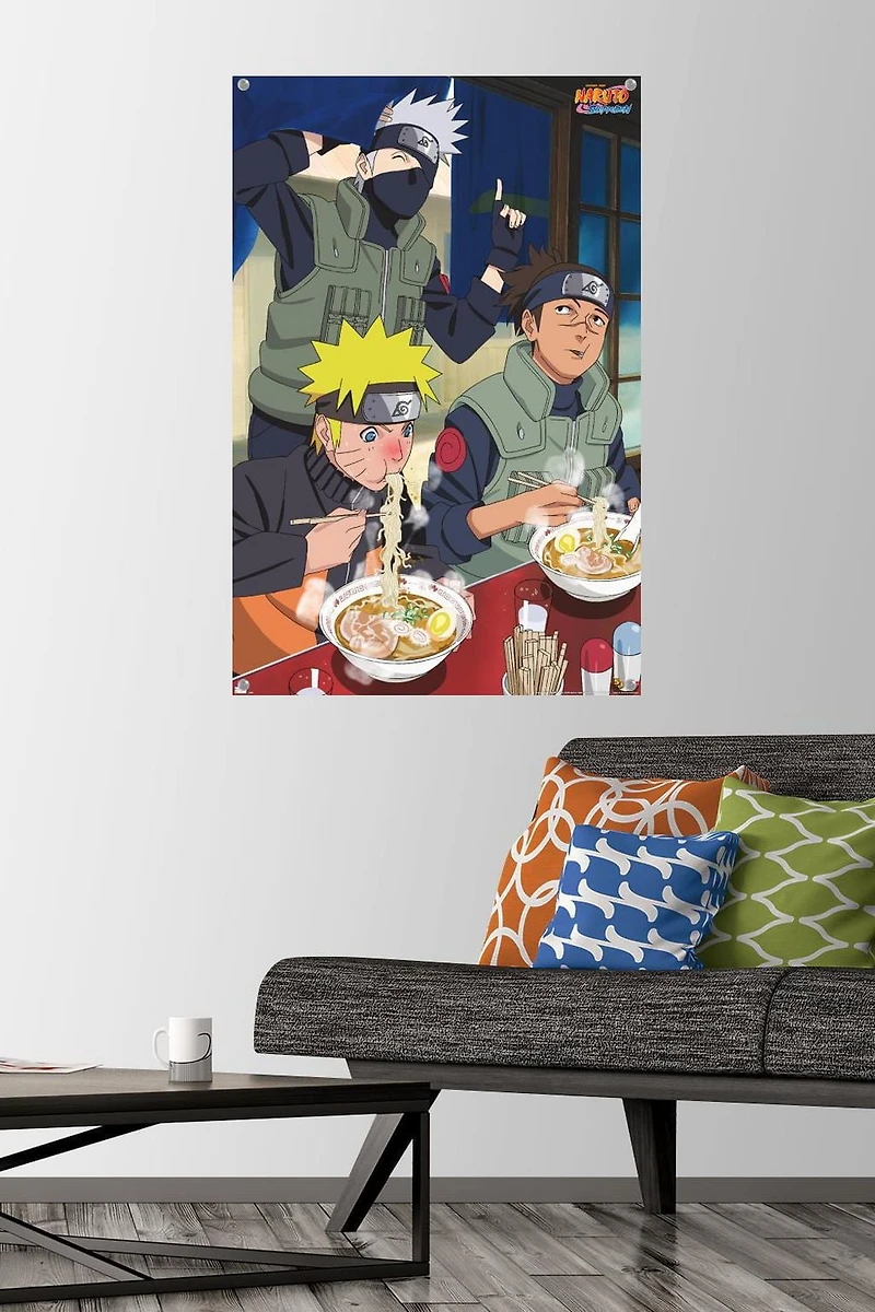 Naruto Shippuden - Food Wall Poster, 22.375" x 34" Framed