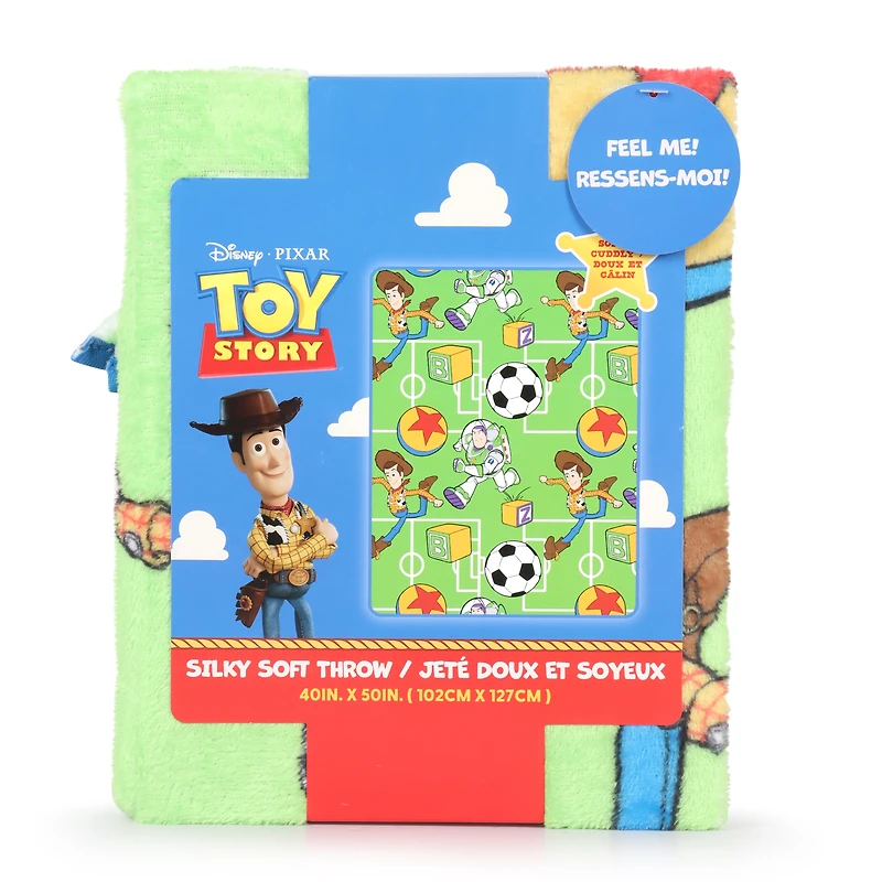 Toy Story Soccer Jeté en Molleton au Toucher Soie