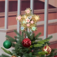 Étoile pour cime de sapin de Noël Holiday Time à DEL éclairée de 6 pouces, or Décoration pour cime de 6 pouces