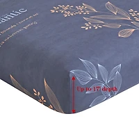 Marina Decoration Ultra Soft Silky Deep Pocket Rich Printed Bedding Rayon from Bamboo All Season Sheet Set with Pillowcases, Romantic Floral Pattern