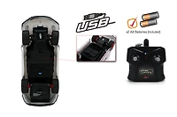 Jada Toys Porsche 911 (992) GT3 RS – 1:16 RC – USB Rechargeable with Turbo Function, Radio Control Cars(White/Red)