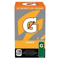 Gatorade Poudre Boisson Sportive Orange 10 x 35 g, Sachets 10 x 35 g