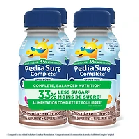 PediaSure Complete® Reduced Sugar, Nutritional Supplement, 4 x 235 mL, Chocolate, 4 x 235 mL