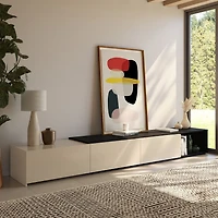 Meuble TV extensible (66 à 108 po) Nexera Arlo, Noir