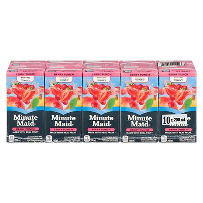 Minute Maid Berry Punch Cartons, 200 mL, 10 Pack