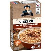 Quaker Quick Cook Steel Cut Oatmeal - Brown Sugar Cinnamon