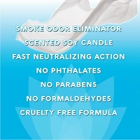 E-Z Pur Smoke Odour Eliminating Candle,1-Wick Soy Wax, Crisp Linen, 85 G