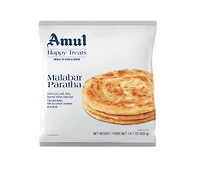 Amul Malabar Paratha 400g Pain plat indien en couches délicieusement moelleux et feuilleté