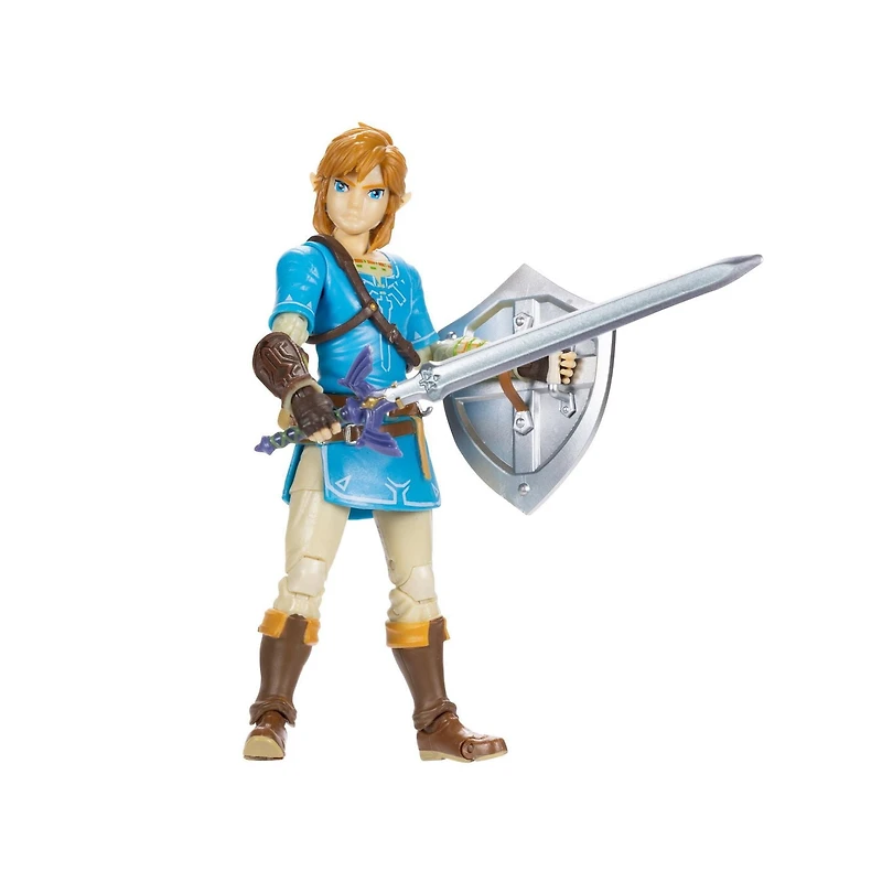 Figurine Nintendo de 4 pouces – Link avec l’Épée maîtresse et Bouclier