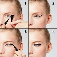 L'Oréal Paris, Liquid Eye Liner Flash Cat Eye, Waterproof, Black, 0.6 GR, 0.6 GR