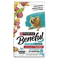 Beneful IncrediBites pour Chiens Petits avec Vrai Bœuf, Nourriture Sèche pour Chiens 1,6-7 kg