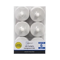 Mainstays 6PK LED Tealights, Pack of 6