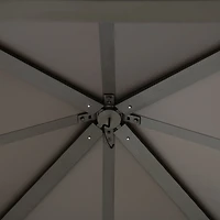 Abri de jardin carré en cèdre à toit rigide Home Trends, 3,3 m x 3,3 m, noir