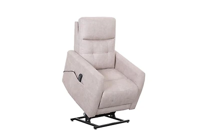 Topline Home Furnishings Power Lift Recliner with Adjustable Headrest