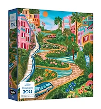 RoseArt - Illustrations modernes 300 pièces - Lombard Street San Francisco - Puzzle emboîtable pour adulte
