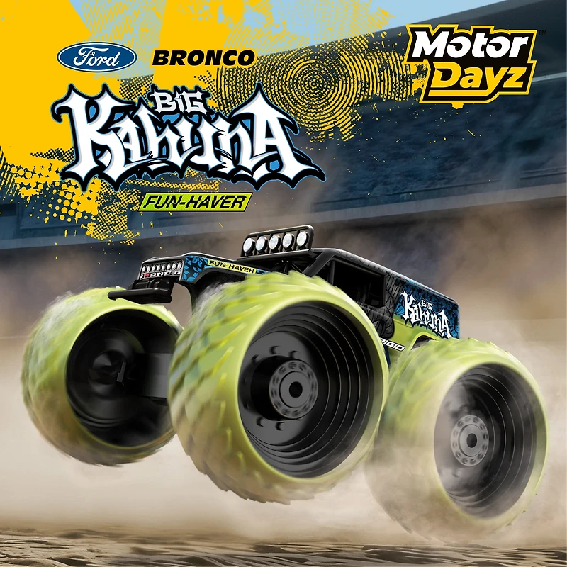 MotorDayz Camion monstre téléguidé Ford Bronco « Big Kahuna » de Vaughn Gittin Jr. à l’échelle 1:14
