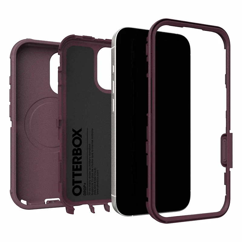 OtterBox Étui Defender Pro MagSafe avec Contrôle de la Caméra Trailhead (Violet) pour iPhone 17 Pro Max