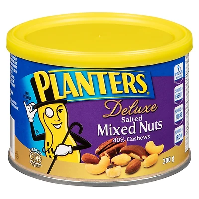 Planters Noix Melangees Deluxe salees Planters Noix Melangees Deluxe salees 40% de noix de cajou