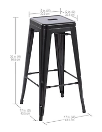 Mainstays 30 inch Metal Barstools Set of 4 - Multi Colors