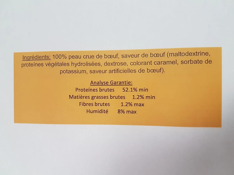 Masters Best Friend Beef Flavor Rawhide Strips Dog Treats