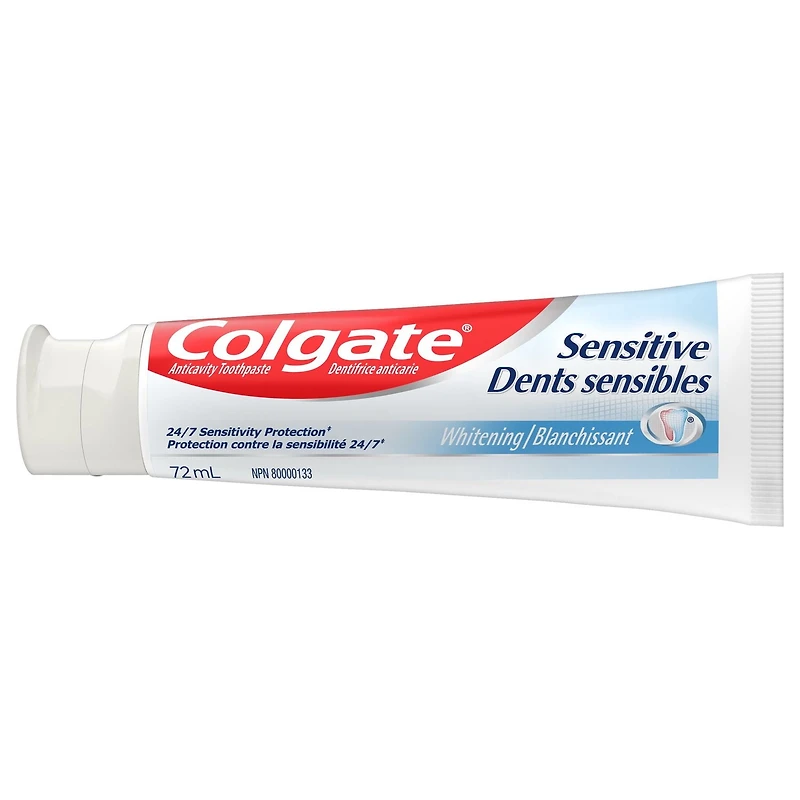 Le dentifrice au fluorure Colgate Dents sensibles Whitening 72mL