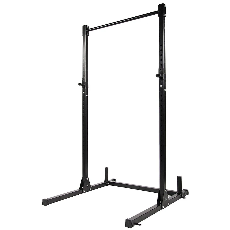 Support de squat réglable multifonctions Everyday Essentials d'une capacité de 500 livres avec barre de traction et supports de poids