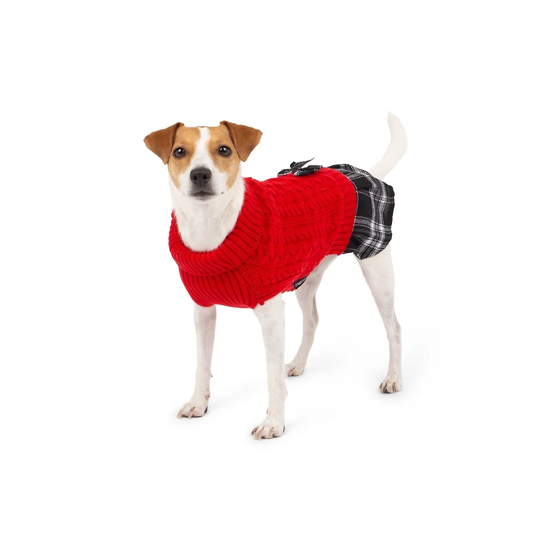 One Paw, Pull Robe de Fête, Pull pour chien, Jupe intégrée ONEPAW EX PULL DE VACANCES
