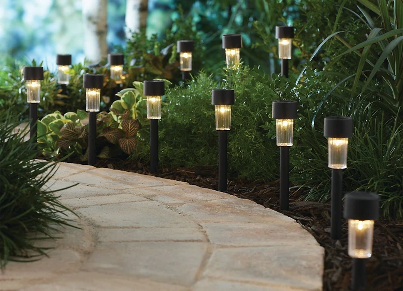Mainstays Rocket Pathway Solar Light Set
