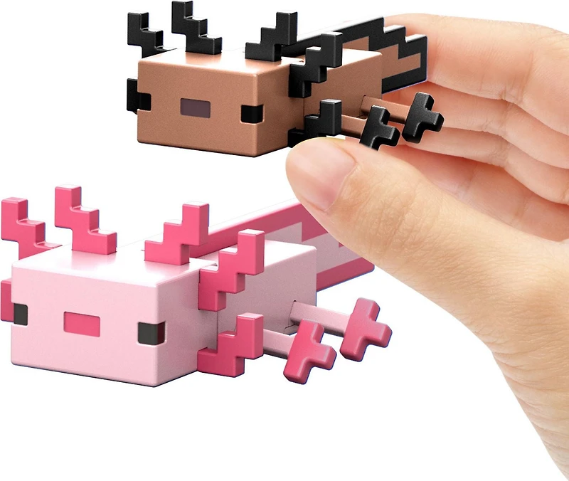 Minecraft Figurines articulées et acc. Échelle 8,26 cm Collection Axolotls