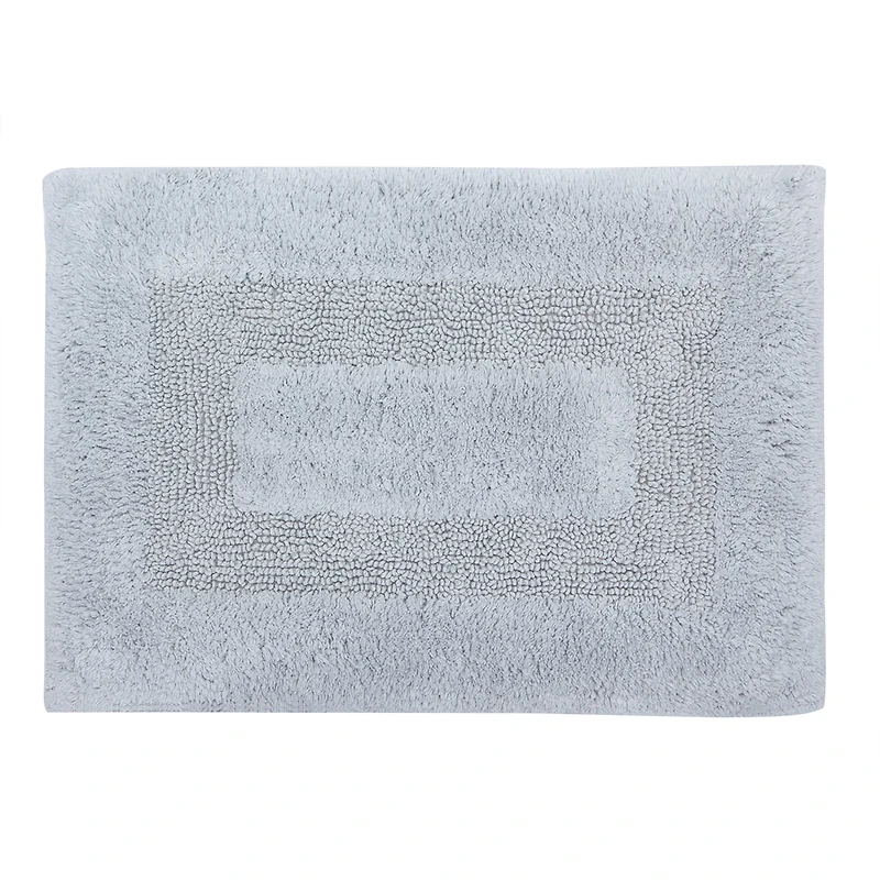 Tapis de bain Mainstays Racetrack 100% Coton Gris, 17" x 24" Tapis de bain antidéparant