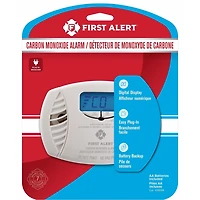 Premier détecteur de monoxyde de carbone enficéficé à double alimentation d’alerte avec batterie de secours et affichage numérique CO615A CO615A