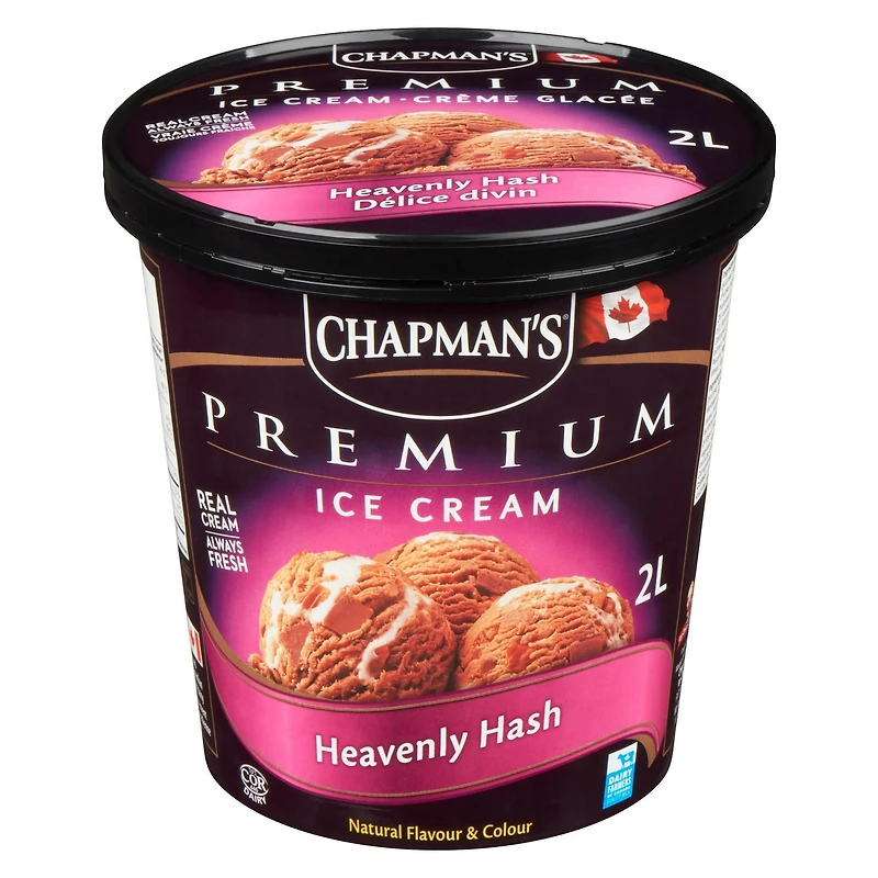 Chapman's Premium Heavenly Hash Ice Cream with Pecans, in a Tub, 2L