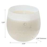 10Oz High Gloss Curved Candle Coconut Vanilla