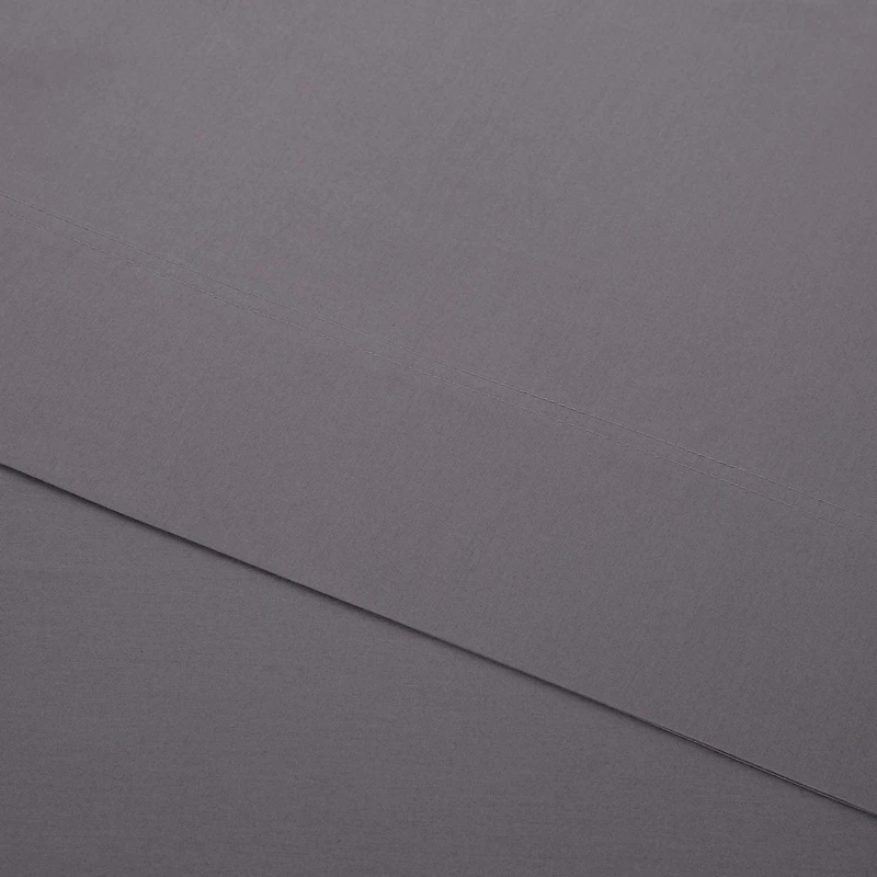 hometrends 300 TC Brushed Percale Fitted Sheet, Size: Twin - King