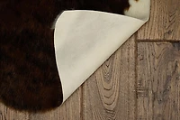 Faux Cowhide Mini Ex Brindle Accent Rug