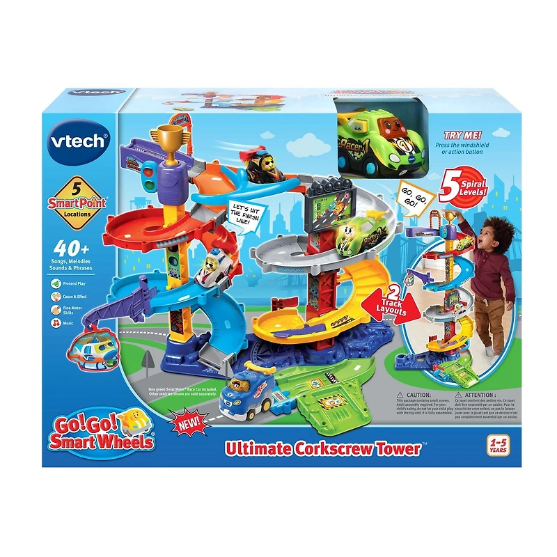 VTech Tut Tut Bolides Mega circuit spirales 2 en 1 - Version anglaise