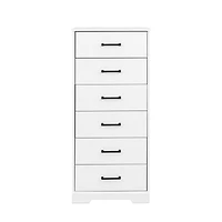 Prepac Rustic Ridge 6 Drawer 18.5"D x 23.75"W x 51.5"H Dresser