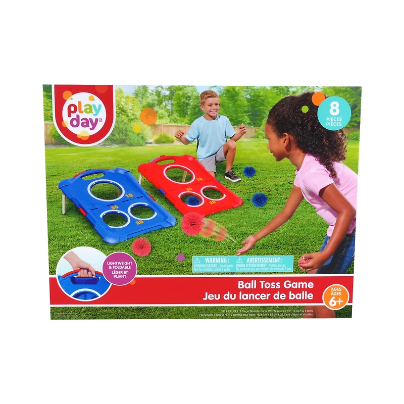 Jeu de lancer de balle PD Play Day, comprend 2 cibles et 6 balles, adapté aux enfants de 6 ans et plus