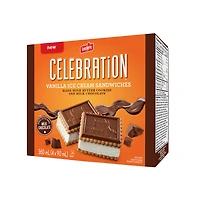 LeClerc Celebration Sandwich a la crème glacee a la vanille, 4x90ml 4x90ml