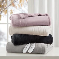 Couverture chauffante de luxe fausse fourrure de Beautyrest