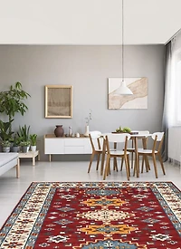 Tapis ECARPETGALLERY d'intérieur traditionnel 100 % laine pour entrée, chambre