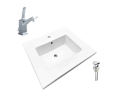 DROP Bath and Kitchen DR091424 Bathroom Vanity Top Set