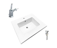 DROP Bath and Kitchen DR091424 Bathroom Vanity Top Set