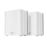 ASUS ZenWiFi BD4 Wi-Fi 7 Mesh bi-bande, 3600 Mbit/s, 460 m² (lot de 2), deux ports 2,5 G, sécurité et contrôle parental inclus, SSID Smart Home Master